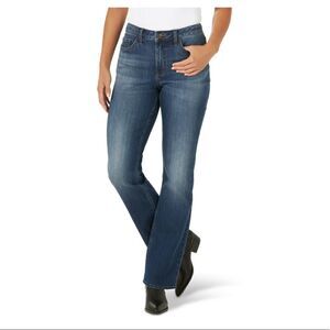 LEE Women’s Mid-rise Dark Wash Bootcut Jeans NEW Size 24 Medium